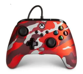 Pad PowerA Enhanced Metallic Red Como do Xbox Series X/S, Xbox One, PC Przewodowy