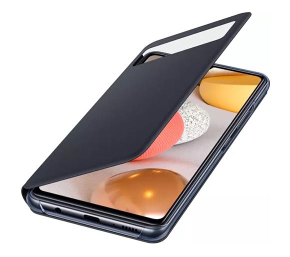 etui dedykowane Samsung Galaxy A42 5G Smart S View Wallet Cover EF-EA426PB (czarny)