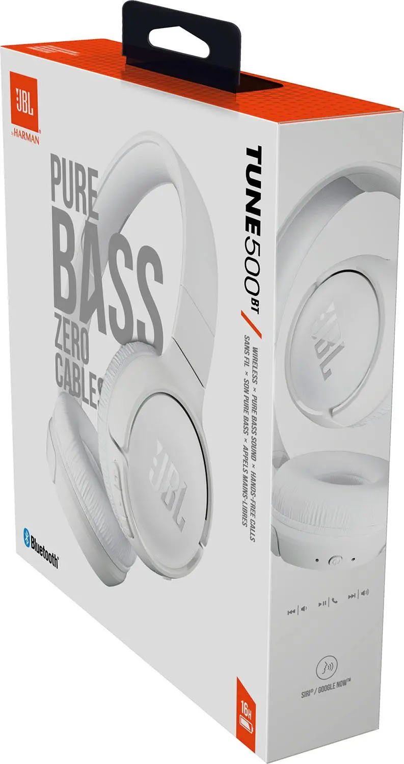 Słuchawki bezprzewodowe JBL Tune 510BT Nauszne Bluetooth 5.0 Biały