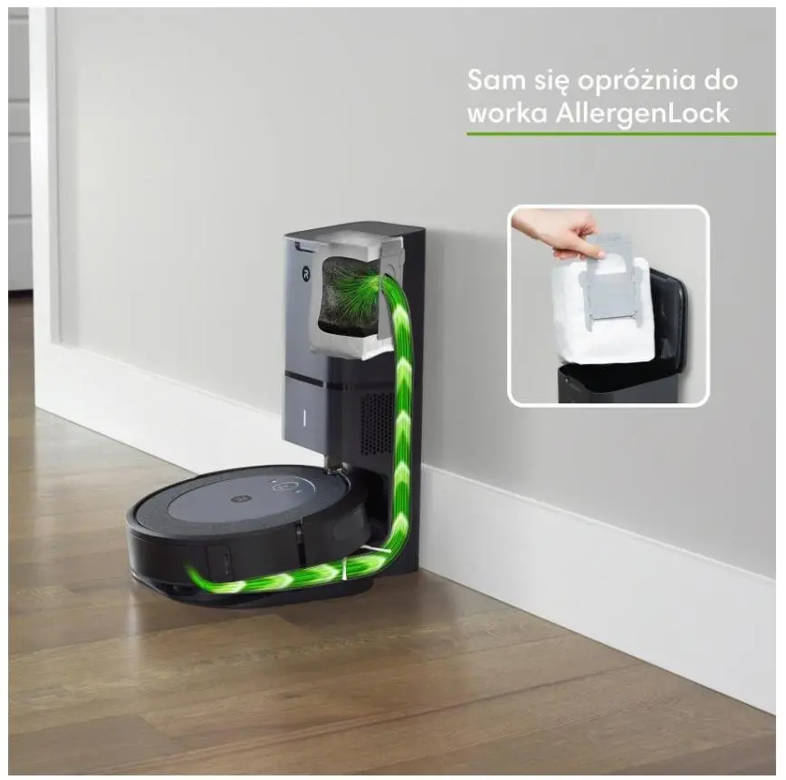 Robot sprzątający iRobot Roomba i3+ Stacja oczyszczająca 70dB