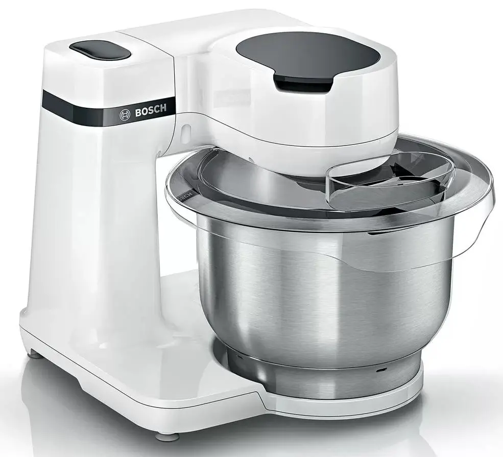 Robot kuchenny Bosch MUMS2EW40 Wydajność do 2,4kg lekkiego ciasta Kompaktowe wymiary