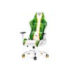 Fotel Diablo Chairs X-One 2.0 Craft Kids Size Dla dzieci do 160kg Skóra ECO Tkanina Biało-zielony