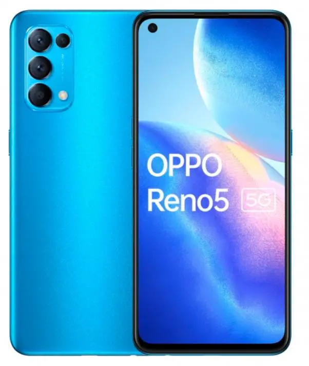 Smartfon OPPO Reno5 5G 8/128GB 6,43" 90Hz 64Mpix Niebieski