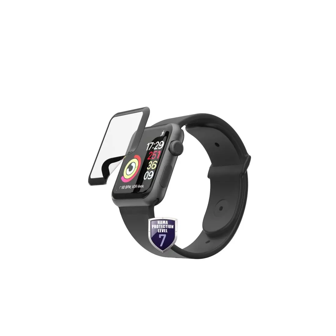 Szkło hybrydowe Hama Hiflex do Apple Watch 4/5/6/SE 44mm