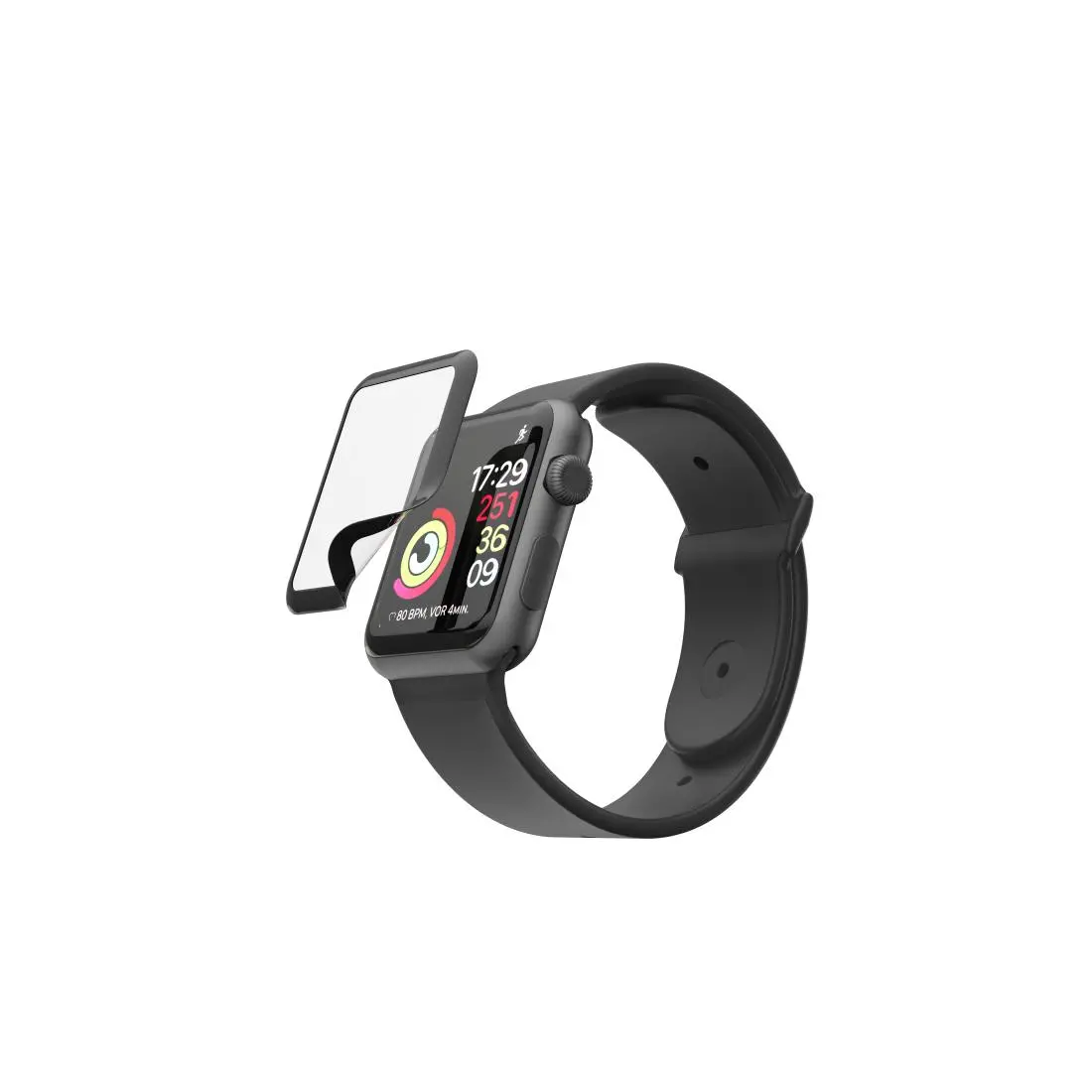 Szkło hybrydowe Hama Hiflex do Apple Watch 4/5/6/SE 44mm