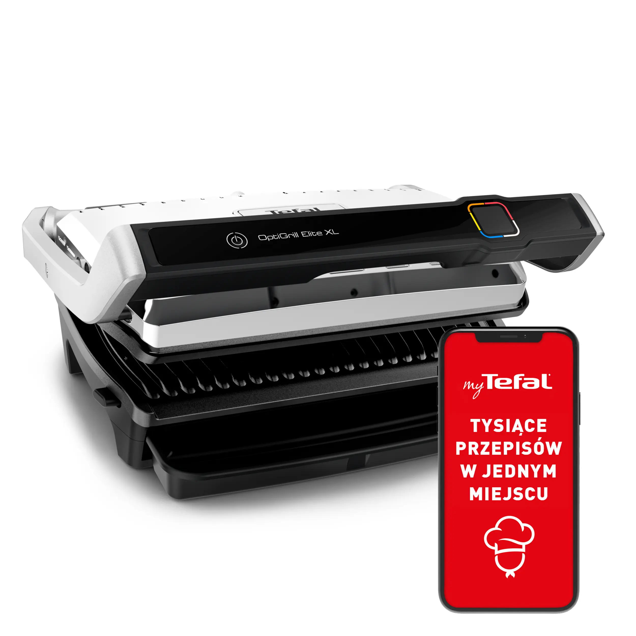 Tefal Optigrill Elite XL GC760 800cm2 Programy automatyczne