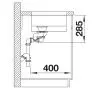 Zlewozmywak Blanco Solis 340/180-U 526128 Stalowy Srebrny