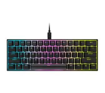 Klawiatura mechaniczna Corsair K65 RGB Mini Cherry MX Red Czarny