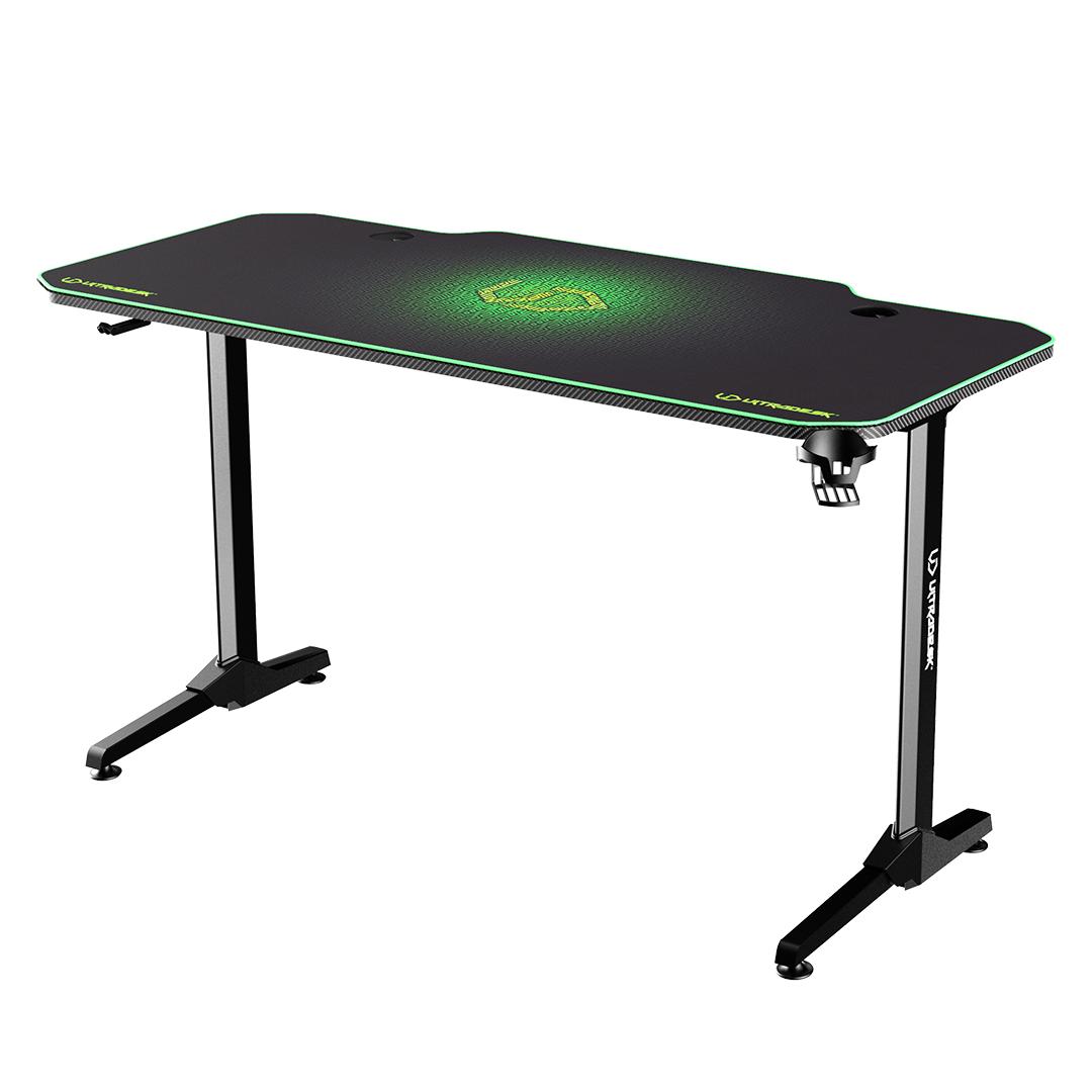 Biurko Ultradesk FRAG 140cm Czarno-zielony