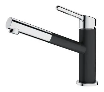 Bateria Franke Orbit Pull-Out Chrom/Onyx Mosiądz