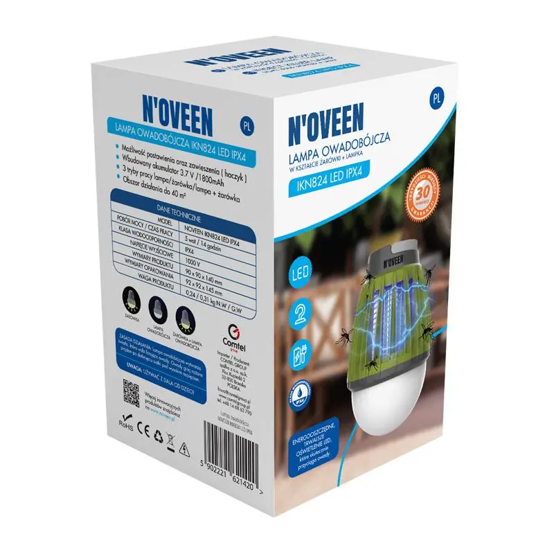 Lampa owadobójcza N'oveen IKN824 LED 40m2