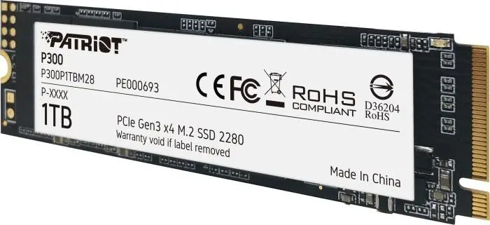 Patriot P300 1TB M.2 PCIe Gen 3 x4