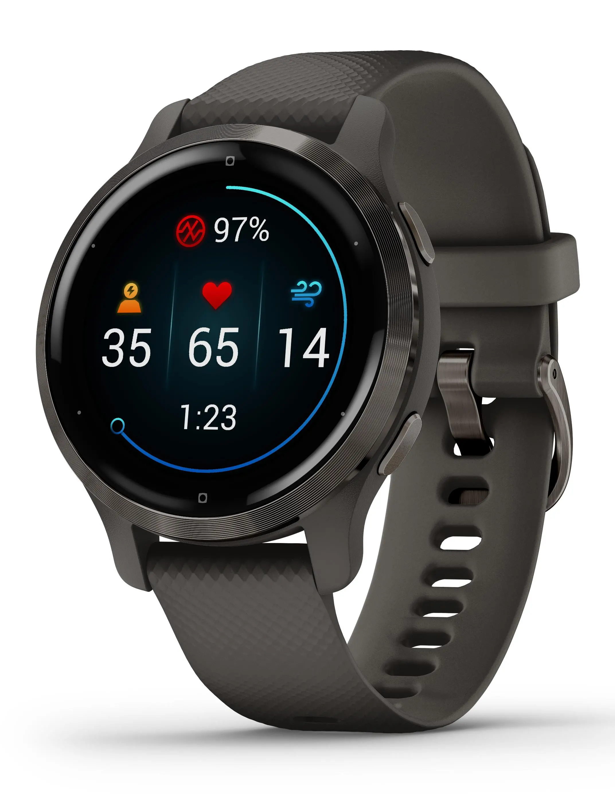 Smartwatch Garmin Venu 2S GPS Grafitowy