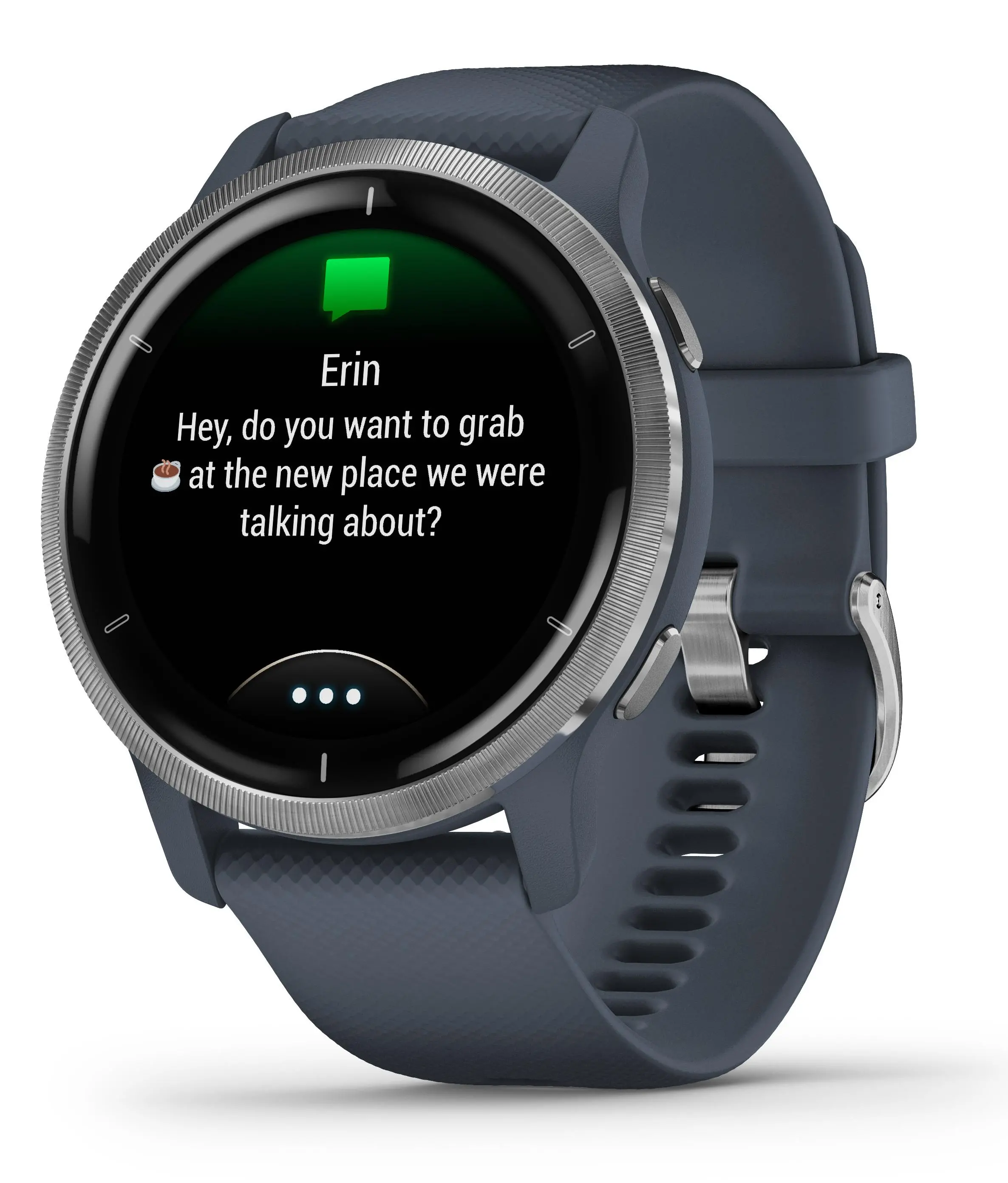 Smartwatch Garmin Venu 2 GPS  Srebrno-granatowy