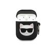 Etui na słuchawki Karl Lagerfeld KLACA2SILCHBK Silicone Choupette  AirPods Cover (czarny)