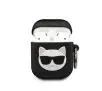 Etui na słuchawki Karl Lagerfeld KLACA2SILCHBK Silicone Choupette AirPods Cover Czarny