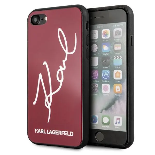 Etui Karl Lagerfeld Glitter Karl Signature KLHCI8DLKSRE do iPhone 7/7/SE 2020