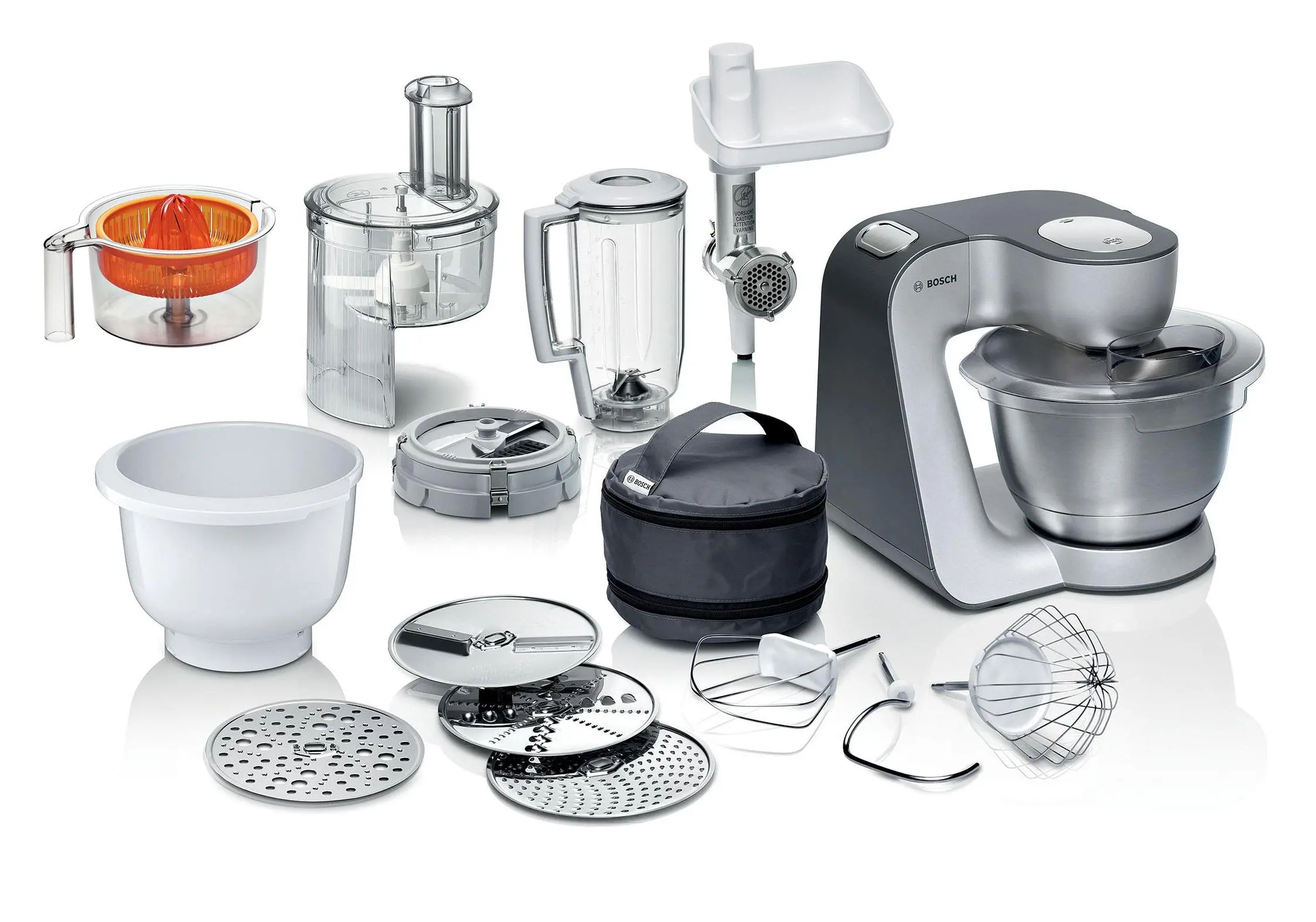 Robot planetarny Bosch MUM58365 1000W Maszynka do mielenia Wyciskarka do cytrusów Rozdrabniacz Blender kielichowy