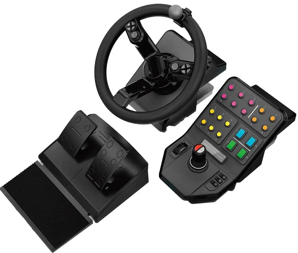 Kierownica Logitech Gaming G Saitek Farm Sim Controller z pedałami do PC