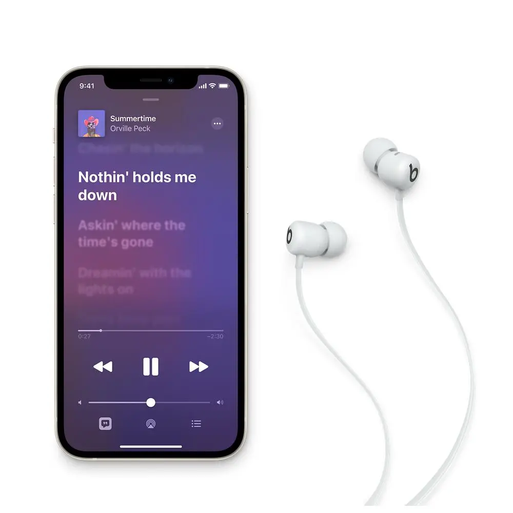 Słuchawki bezprzewodowe Beats Beats Flex Dokanałowe Bluetooth 5.0 Szary