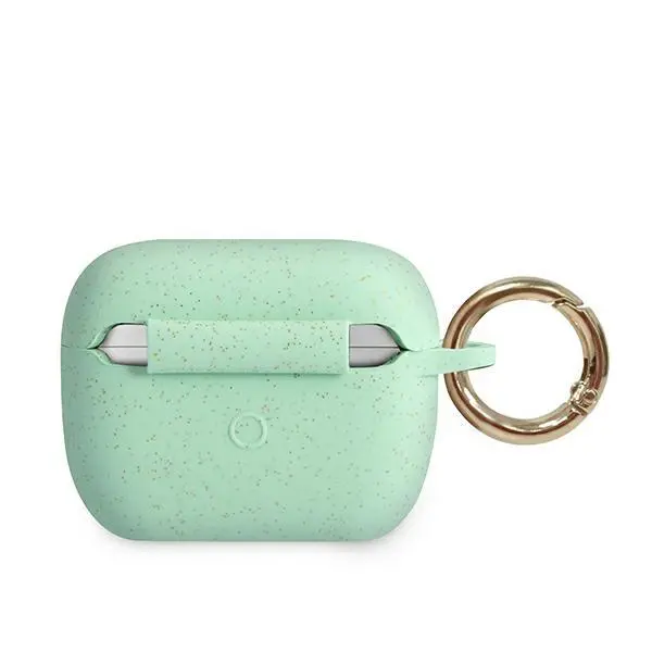 Etui na słuchawki Guess GUACAPSILGLGN Silikonowe etui AirPods Pro Zielony