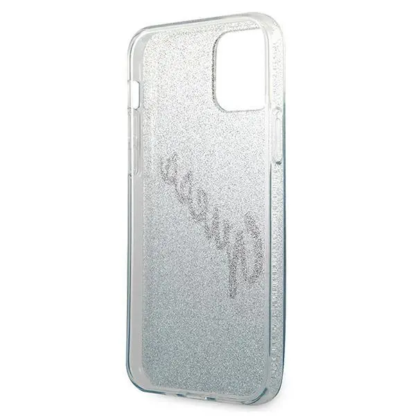 Etui Guess Glitter Gradient GUHCP12SPCUGLSBL do iPhone 12 mini Niebieski