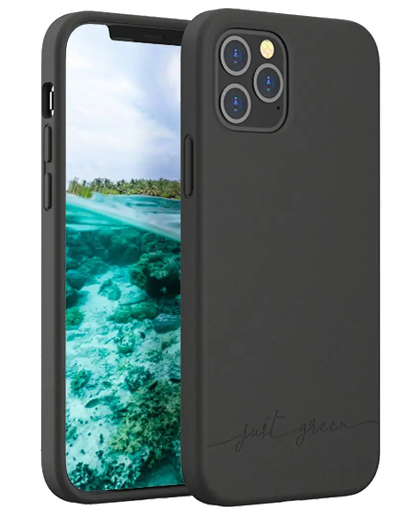 Etui Just Green Biodegradable Case do iPhone 12 Pro Max Czarny