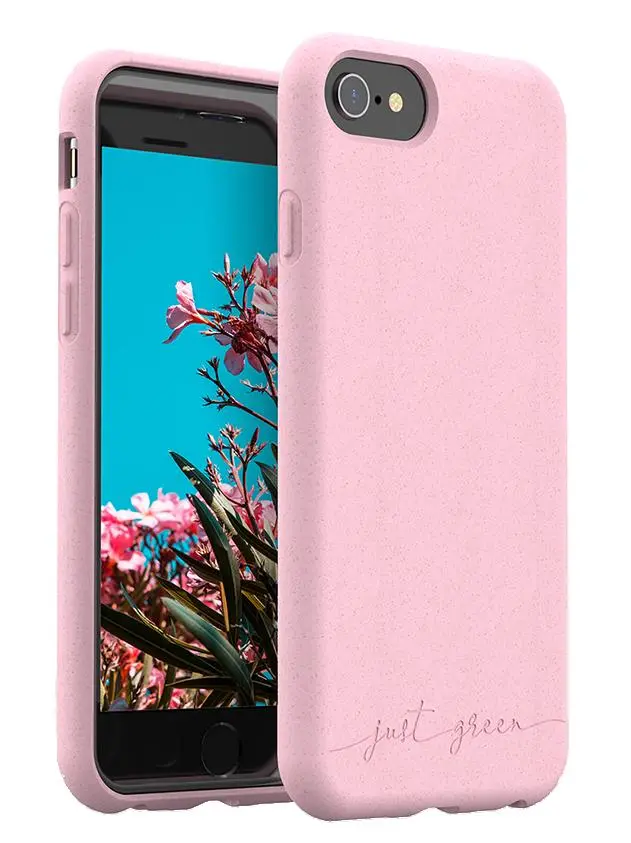 Etui Just Green Biodegradable Case do iPhone 6/7/8/SE2020 Różowy