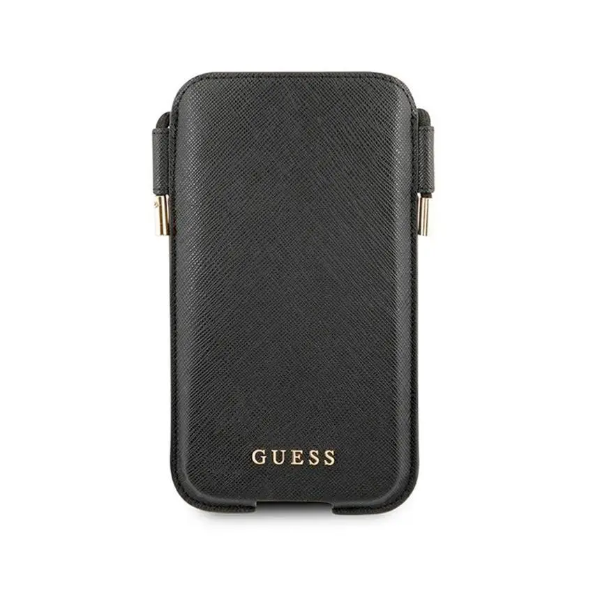 Etui Guess Saffiano Pouch GUHCP12MSAPSBK do iPhone 12/12 Pro Czarny