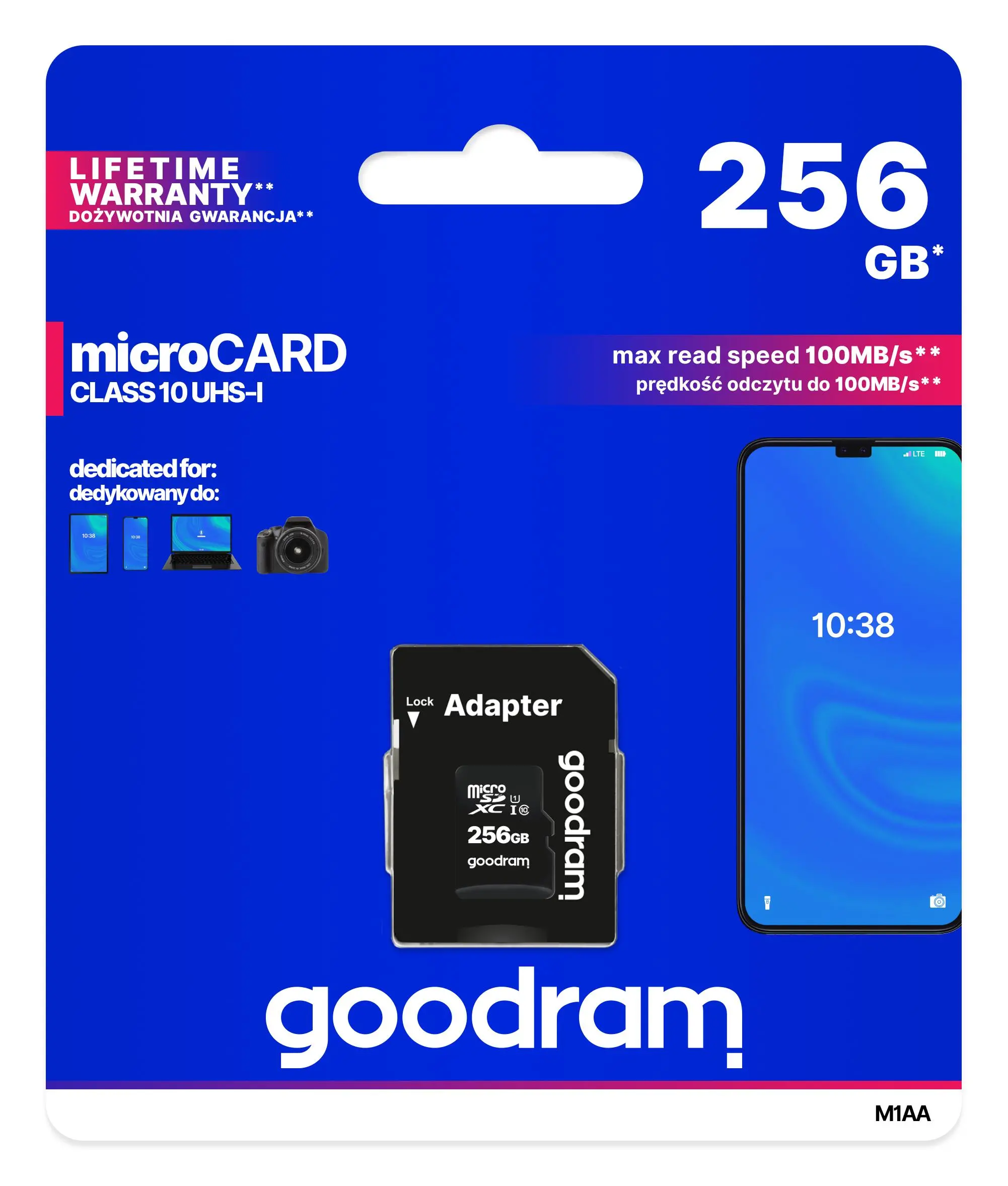 Karta pamięci GoodRam 256GB microSDXC Class 10 UHS-I/U1
