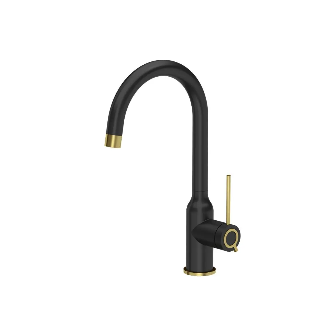 Bateria Quadron 3523500_BLMPVDG1 Ingrid Czarny/Złoty Stal szlachetna