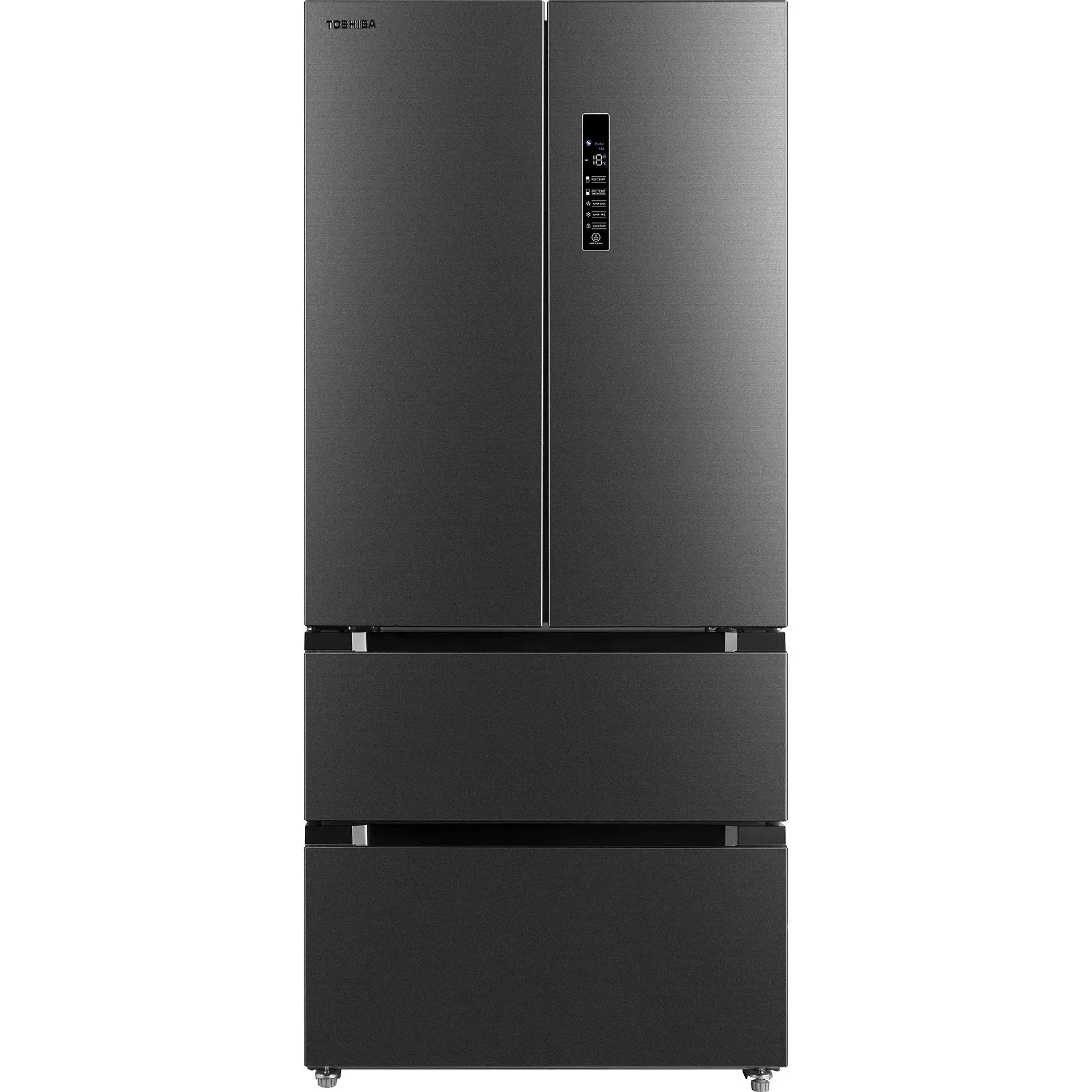 Lodówka Toshiba GR-RF692WE-PMJ Pełny No Frost 189,8cm Szuflada z kontrolą wilgotności Ciemny Szary