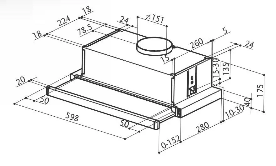 Okap Faber Flexa NG Glass W 60 Biały