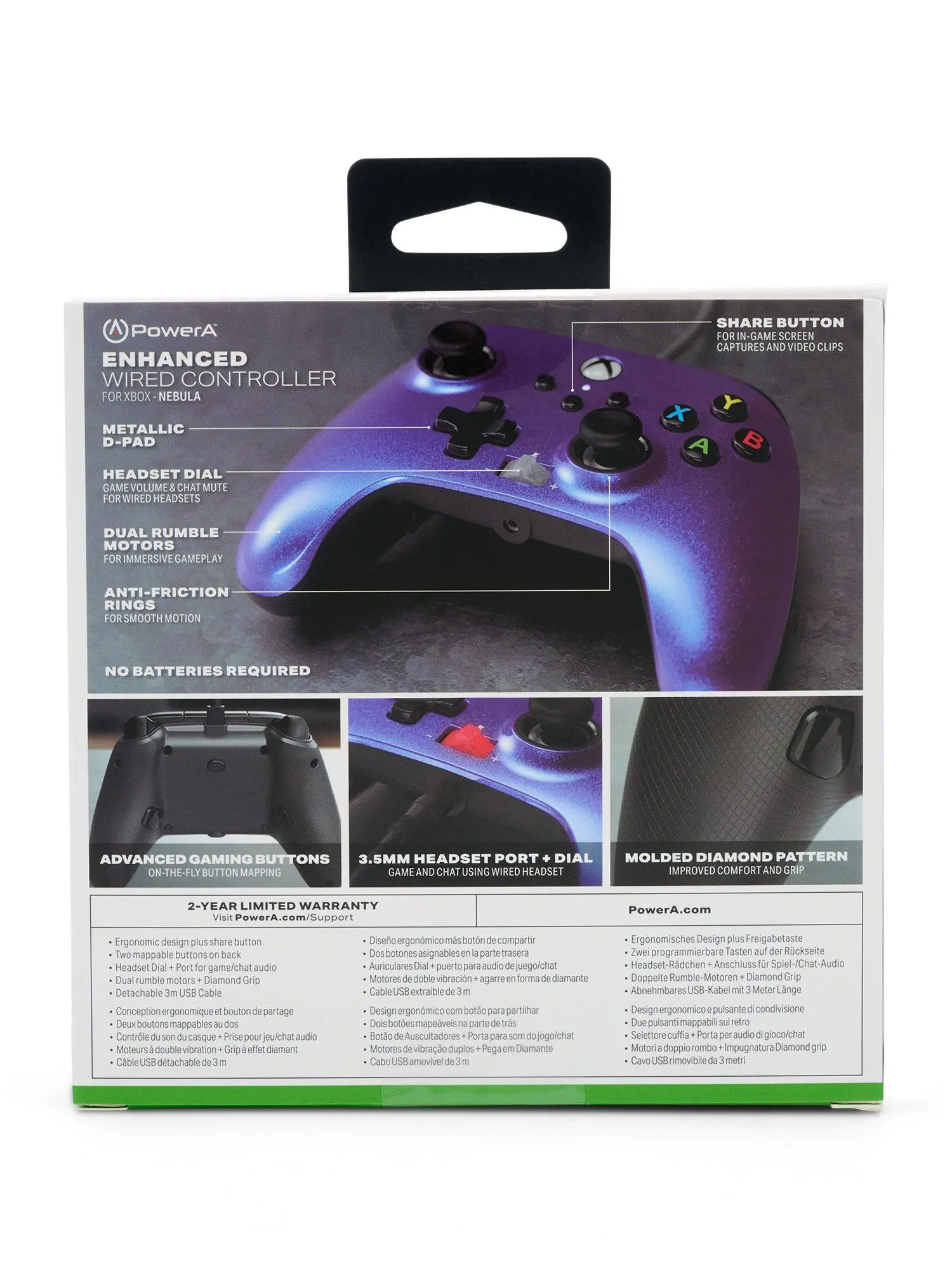 Pad PowerA Enhanced Nebula V2 do Xbox Series X/S, Xbox One, PC Przewodowy