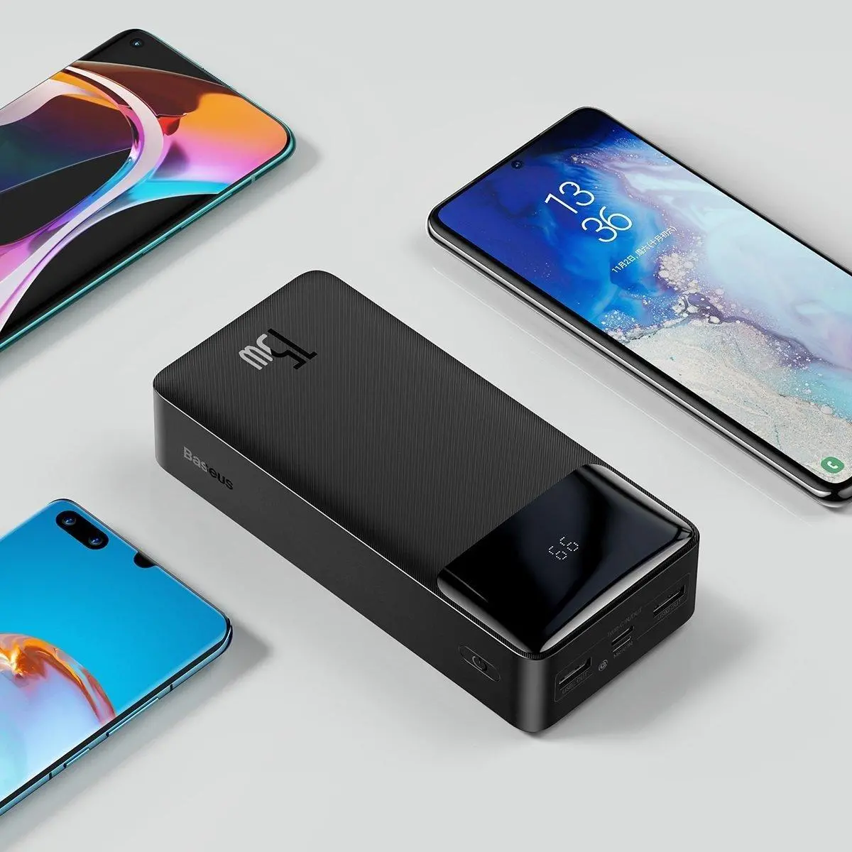 Powerbank Baseus PPBD050201 Bipow 30000mAh 2xUSB USB-C 15W Czarny