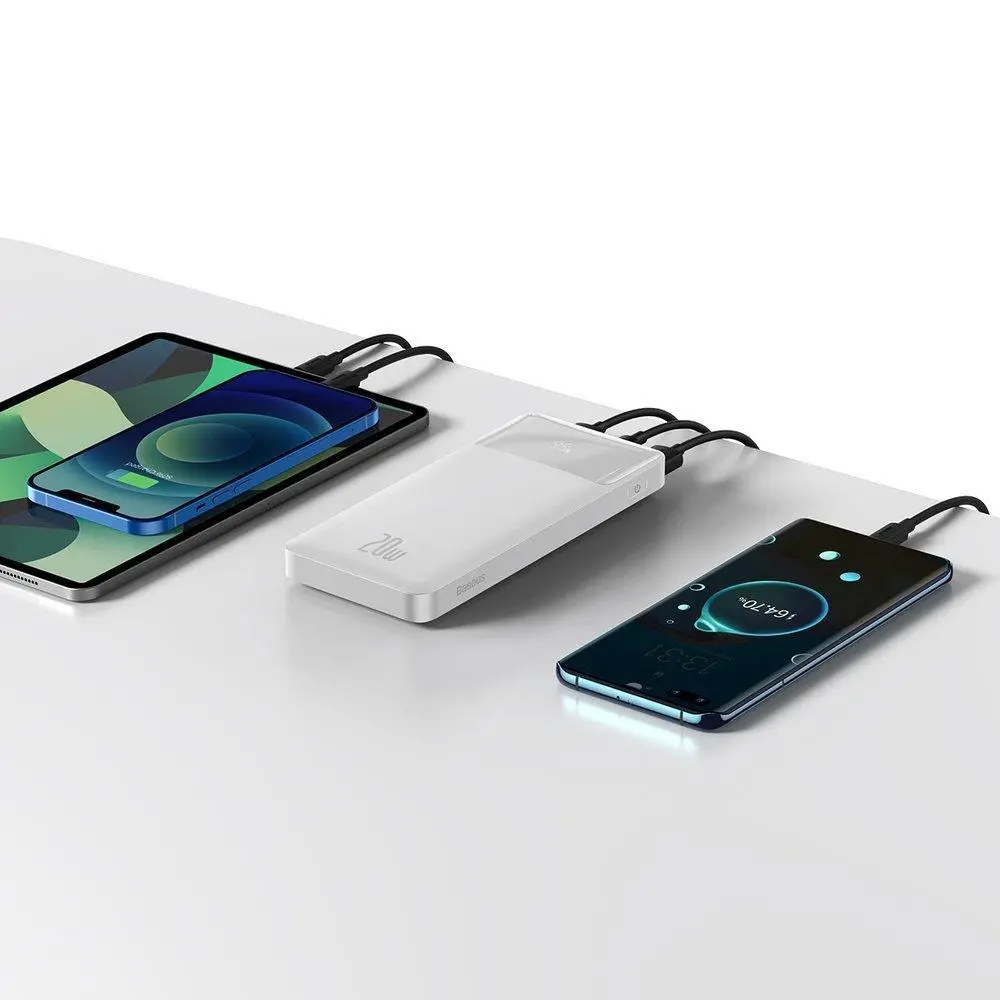 Powerbank Baseus PPDML-L02 Bipow 10000mAh 2xUSB USB-C 20W Biały