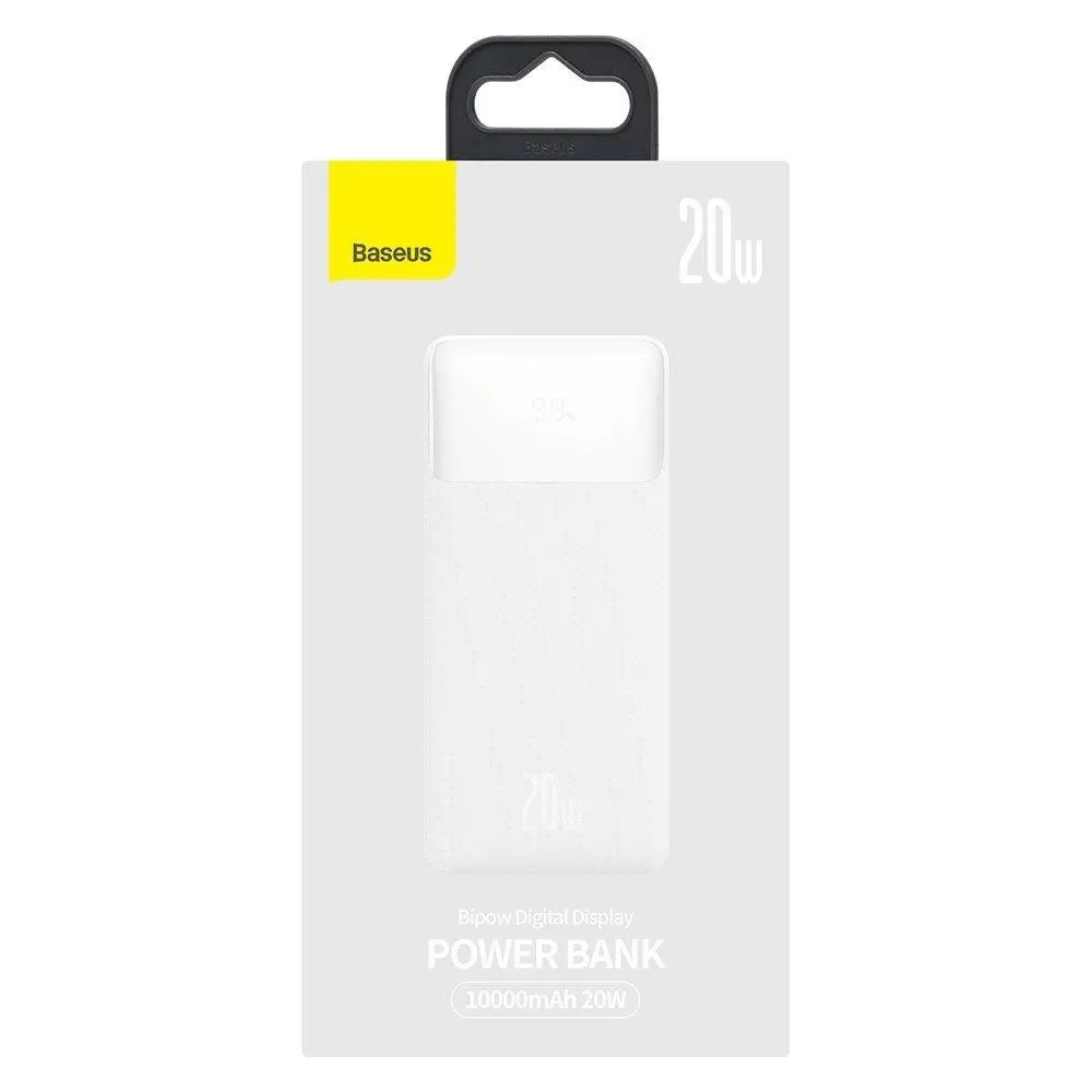 Powerbank Baseus PPDML-L02 Bipow 10000mAh 2xUSB USB-C 20W Biały