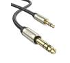 Kabel  audio UGREEN AV127 kabel jack 3,5mm do jack 6,3mm 1m (szary)