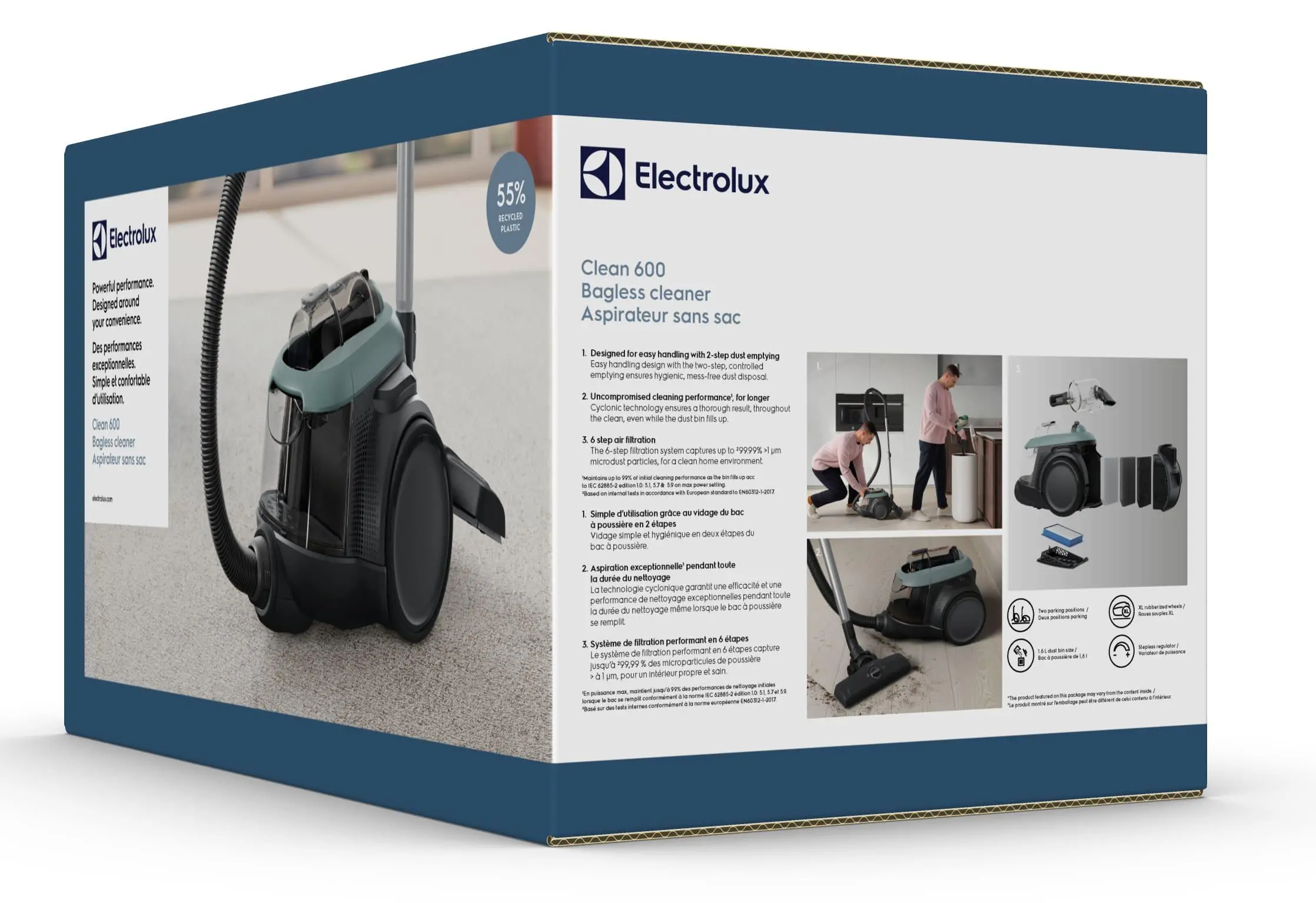 Odkurzacz Electrolux EL61C2OG 550W Szczotka do parkietów