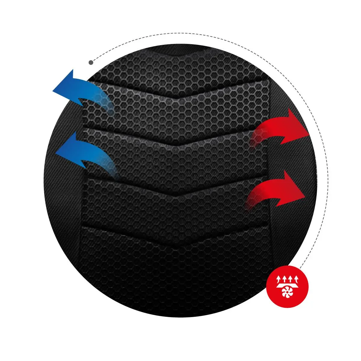 Fotel Huzaro Force 2.5 Mesh Gamingowy do 130kg Tkanina Szary