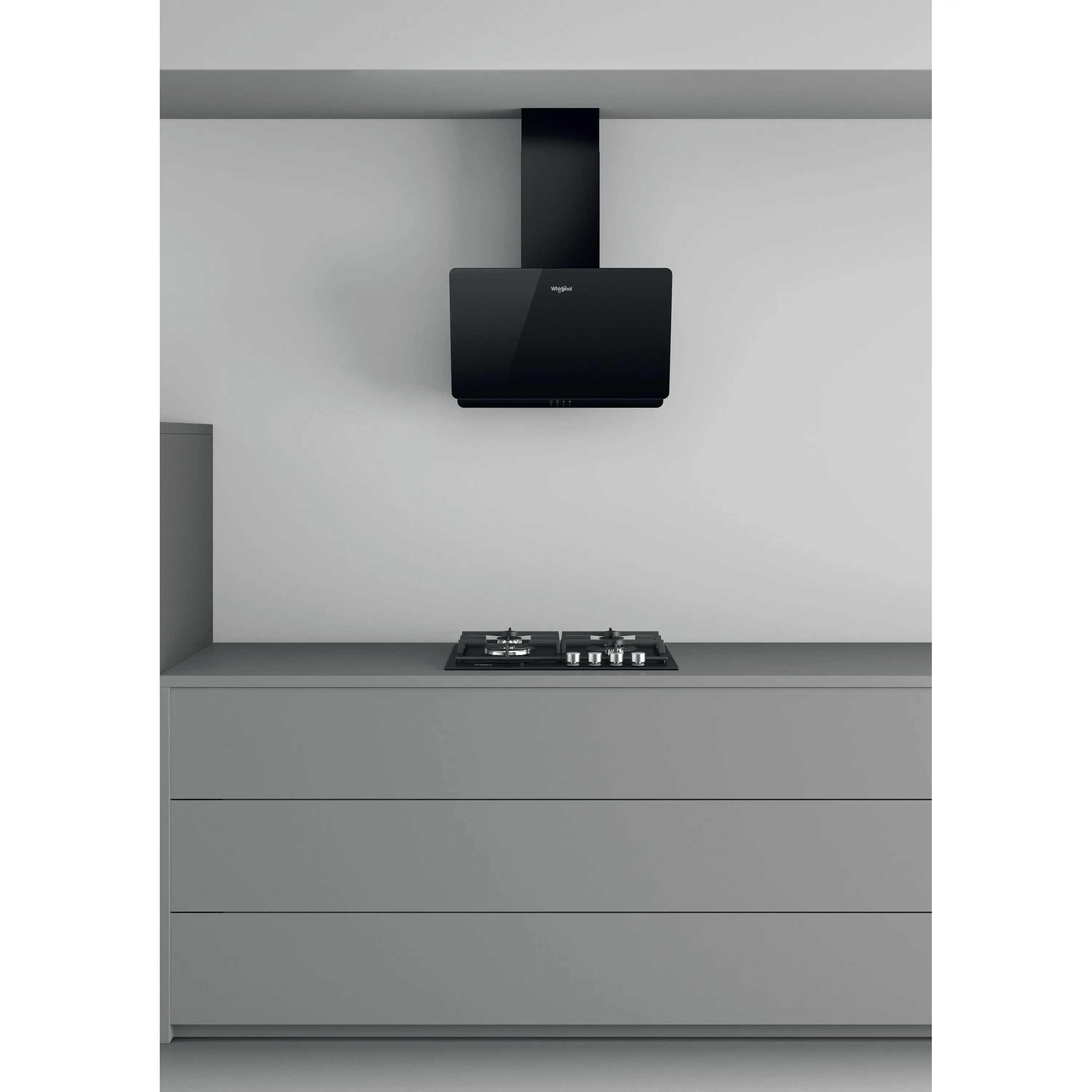 Okap Whirlpool WHVP 65FL MK  Czarny