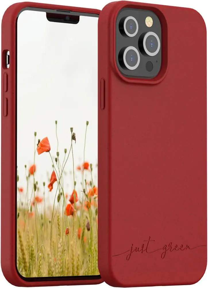 Etui Just Green Biodegradable Case do iPhone 13 Pro Czerwony