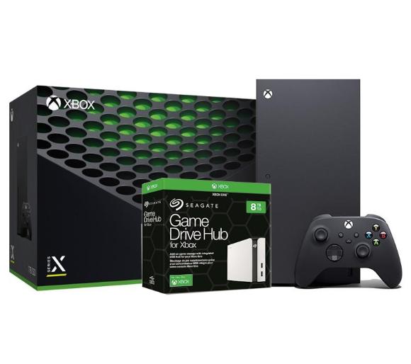 konsola Xbox Series X Xbox Series X + dysk Seagate Game Drive HUB Xbox 8TB