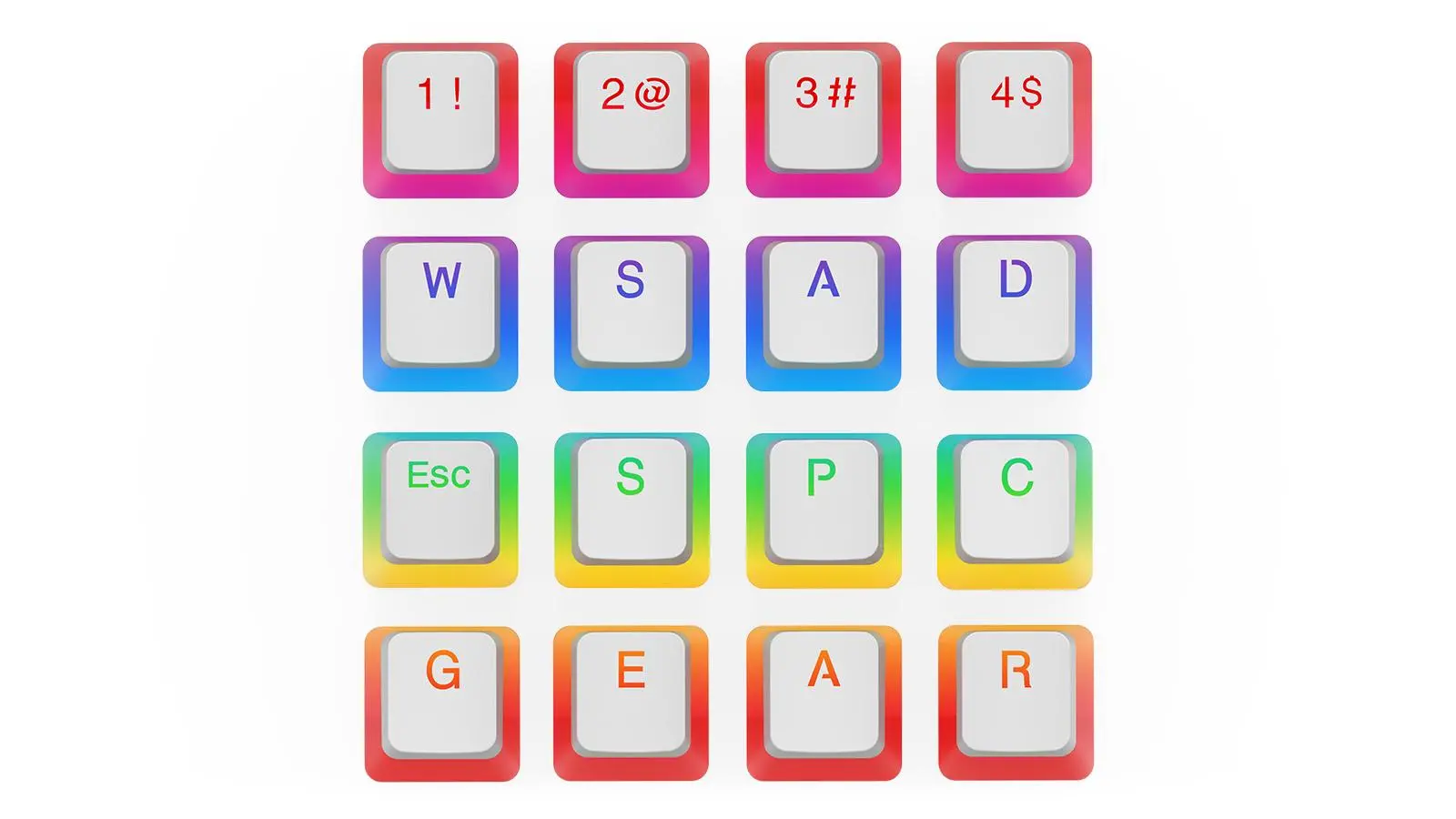 Klawiatura SPC Gear KC104 Pudding Onyx White DBL Shot PBT Biały
