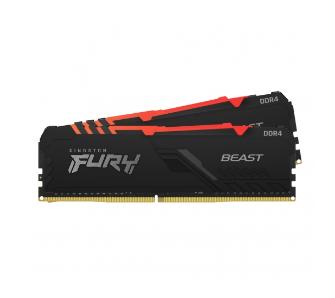 Pamięć RAM Kingston FURY Beast RGB 16GB (2 x 8GB) 3600 CL17 Czarny