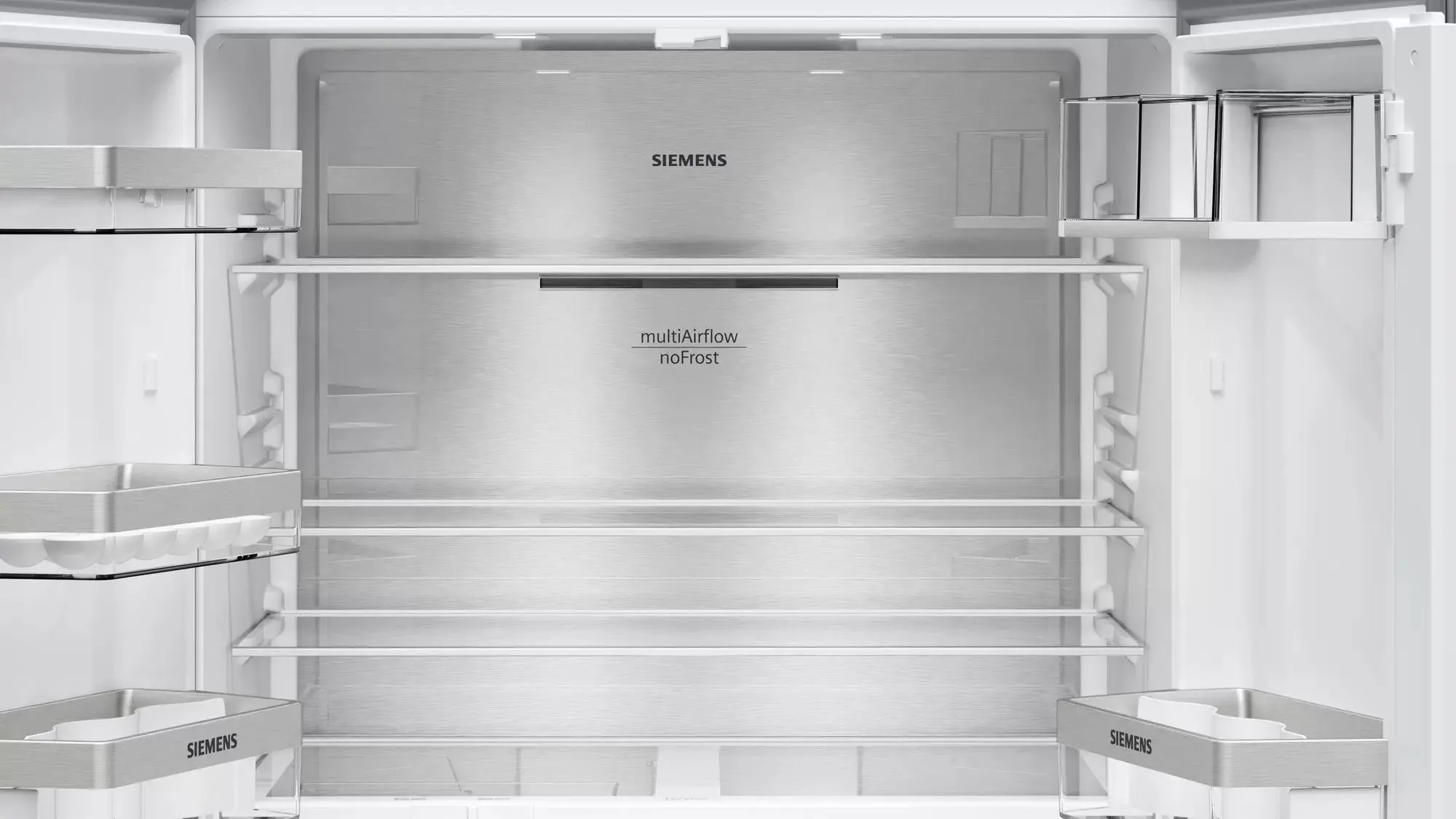 Lodówka Siemens iQ300 KF96NAXEA Pełny No Frost 183cm Szuflada z kontrolą wilgotności Zdalne sterowanie Ciemna Stal Nierdzewna