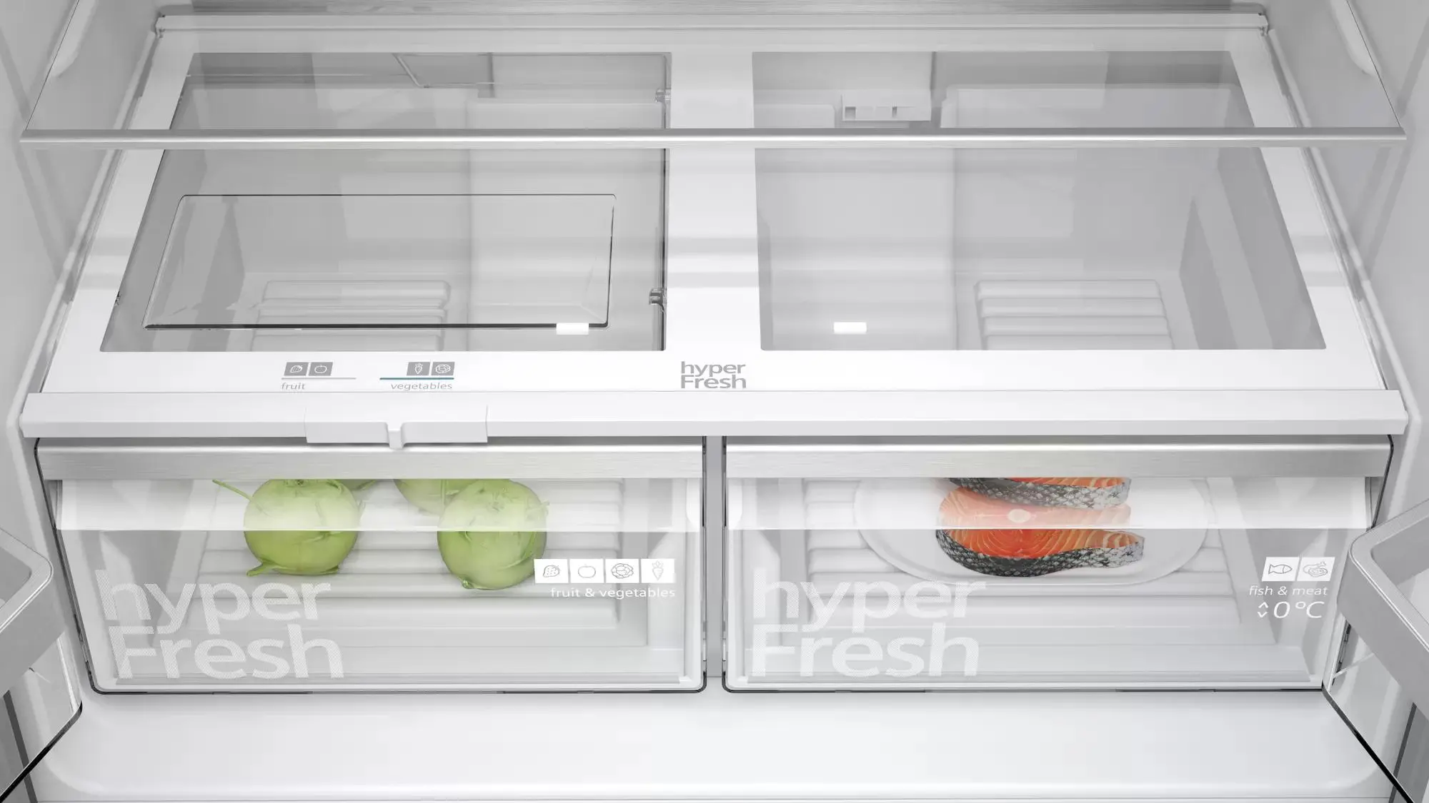 Lodówka Siemens iQ300 KF96NAXEA Pełny No Frost 183cm Szuflada z kontrolą wilgotności Zdalne sterowanie Ciemna Stal Nierdzewna