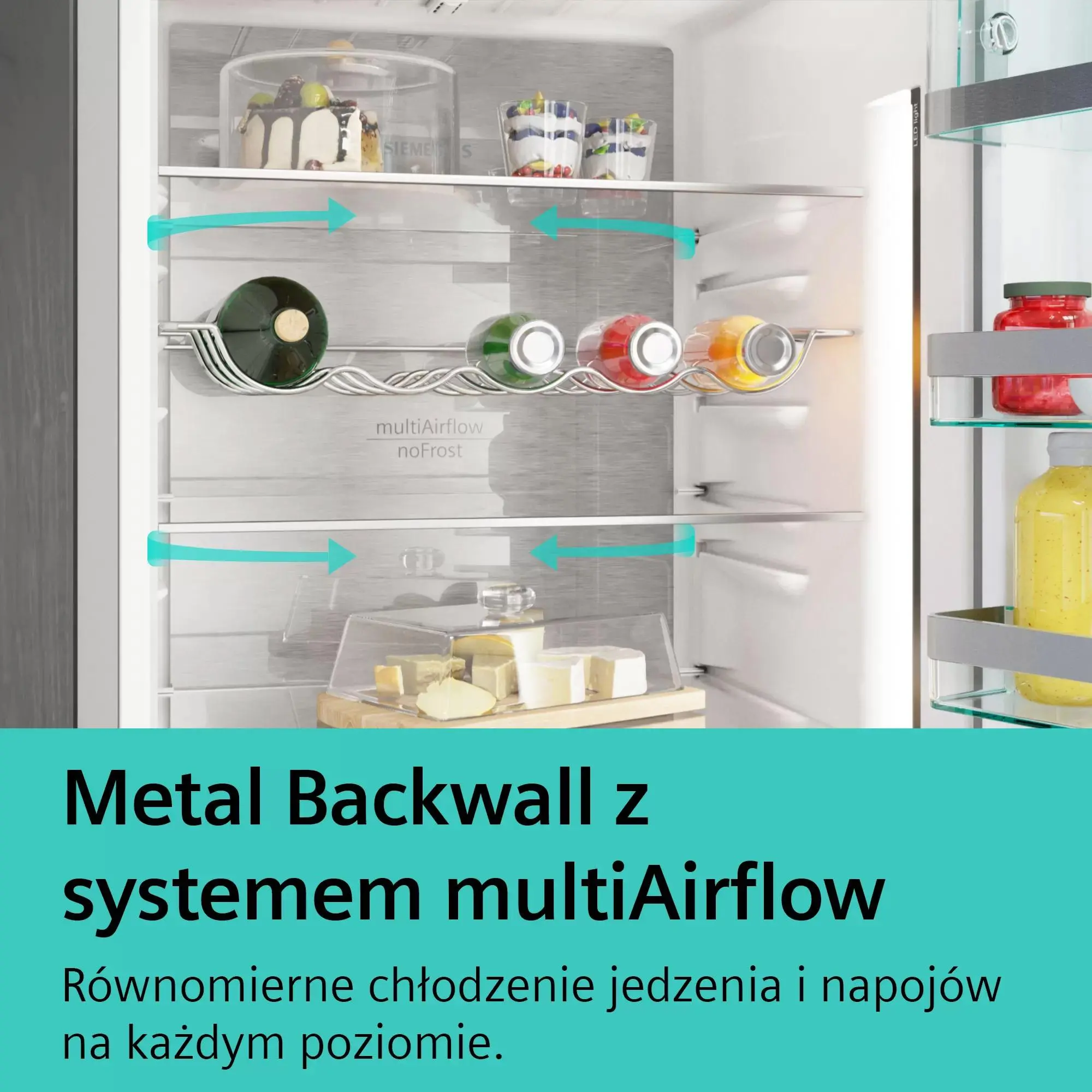 Lodówka Siemens iQ300 KF96NAXEA Pełny No Frost 183cm Szuflada z kontrolą wilgotności Zdalne sterowanie Ciemna Stal Nierdzewna