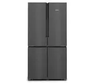 Siemens iQ300 KF96NAXEA Pełny No Frost 183cm Szuflada z kontrolą wilgotności Zdalne sterowanie Ciemna Stal Nierdzewna