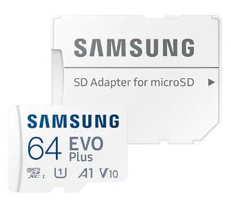 Karta pamięci Samsung Evo Plus microSDXC 64GB 130/20 A1 V10